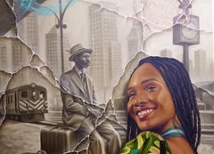 Help Has Come -21st Century, Contemporary, Figurative Painting, Past and Present