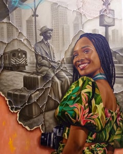 Help Has Come -21st Century, Contemporary, Figurative Painting, Past and Present