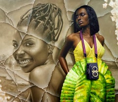 Nature's Adornment -21st Century, Contemporary, Figurative Painting, Oil, Women