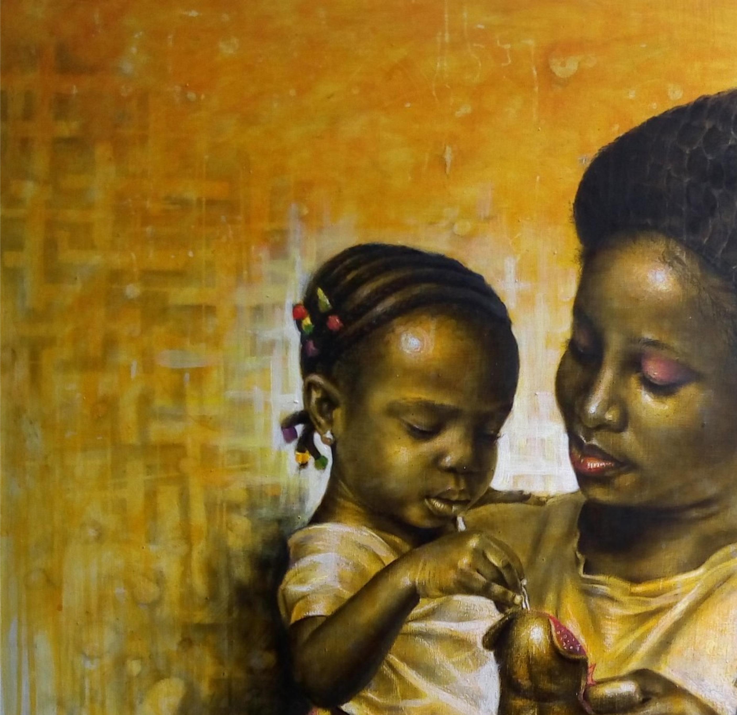 Herausragender Freund – Painting von Oluwaseun Ojebiyi
