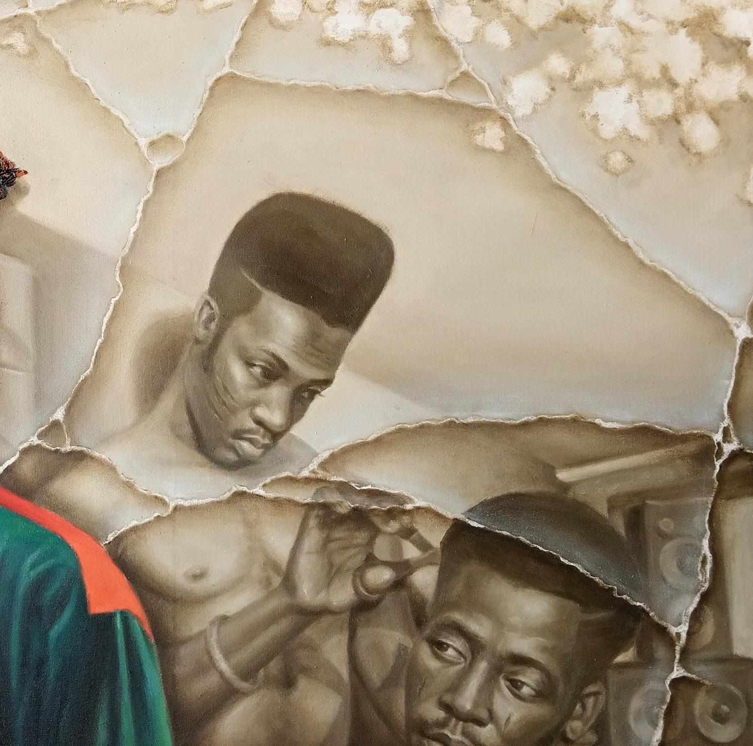 Vintage Vibe -Siglo XXI, Contemporáneo, Pintura figurativa, Óleo - Painting Expresionista de Oluwaseun Ojebiyi