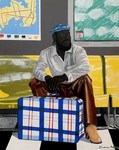 Arin-Rin-Ajo Akoni (Brave voyageur) -21e siècle, Contemporain, Figuratif, Hommes