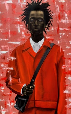 La sua fiducia - 21° secolo, Contemporaneo, Ritratto figurativo, Africa, Uomo