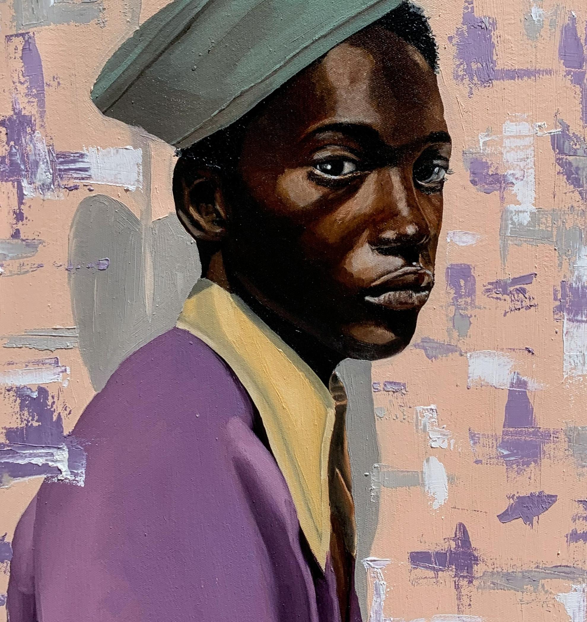 So ist das Leben - 21. Jahrhundert, Zeitgenössisch, Figuratives Porträt, Afrika, Männer im Angebot 2