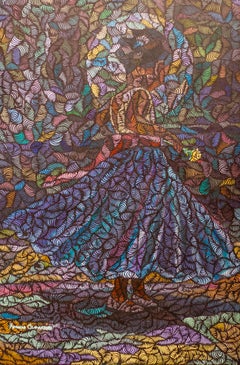Ecstasy - 21e siècle, AM Contemporary, Figurative Indigenous, Children in Fashion