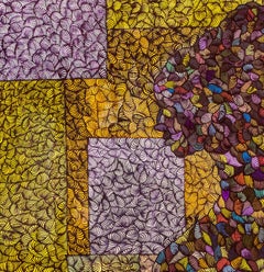 Expectation - 21st Century, Contemporary, Figurative, Collage, Pregnant Woman