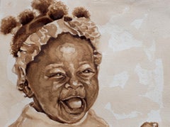 Momento Alegre 1 - Siglo XXI, Contemporáneo, Retrato Figurativo, Niños