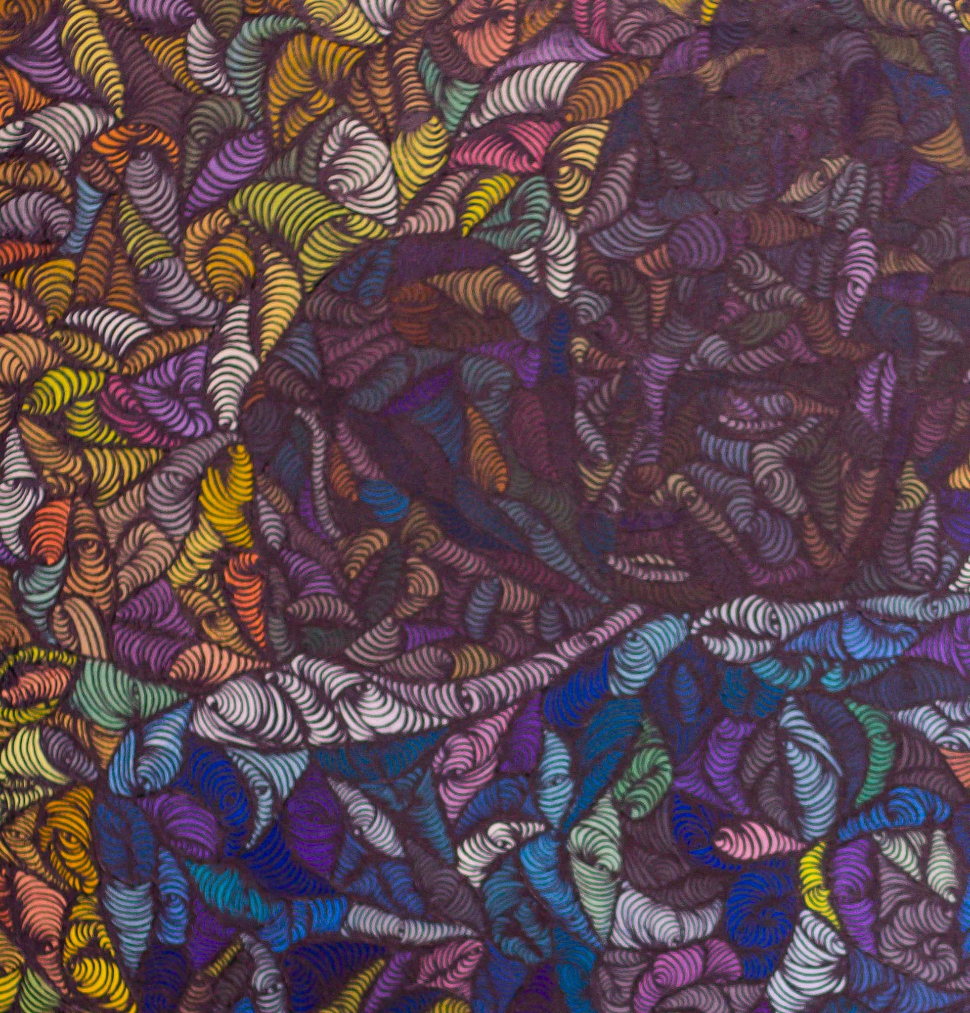 Il linguaggio dell'amore - 21° secolo, Contemporaneo, Figurativo, Collage acrilico, Abbracci - Painting di Oluwatobiloba Amusan