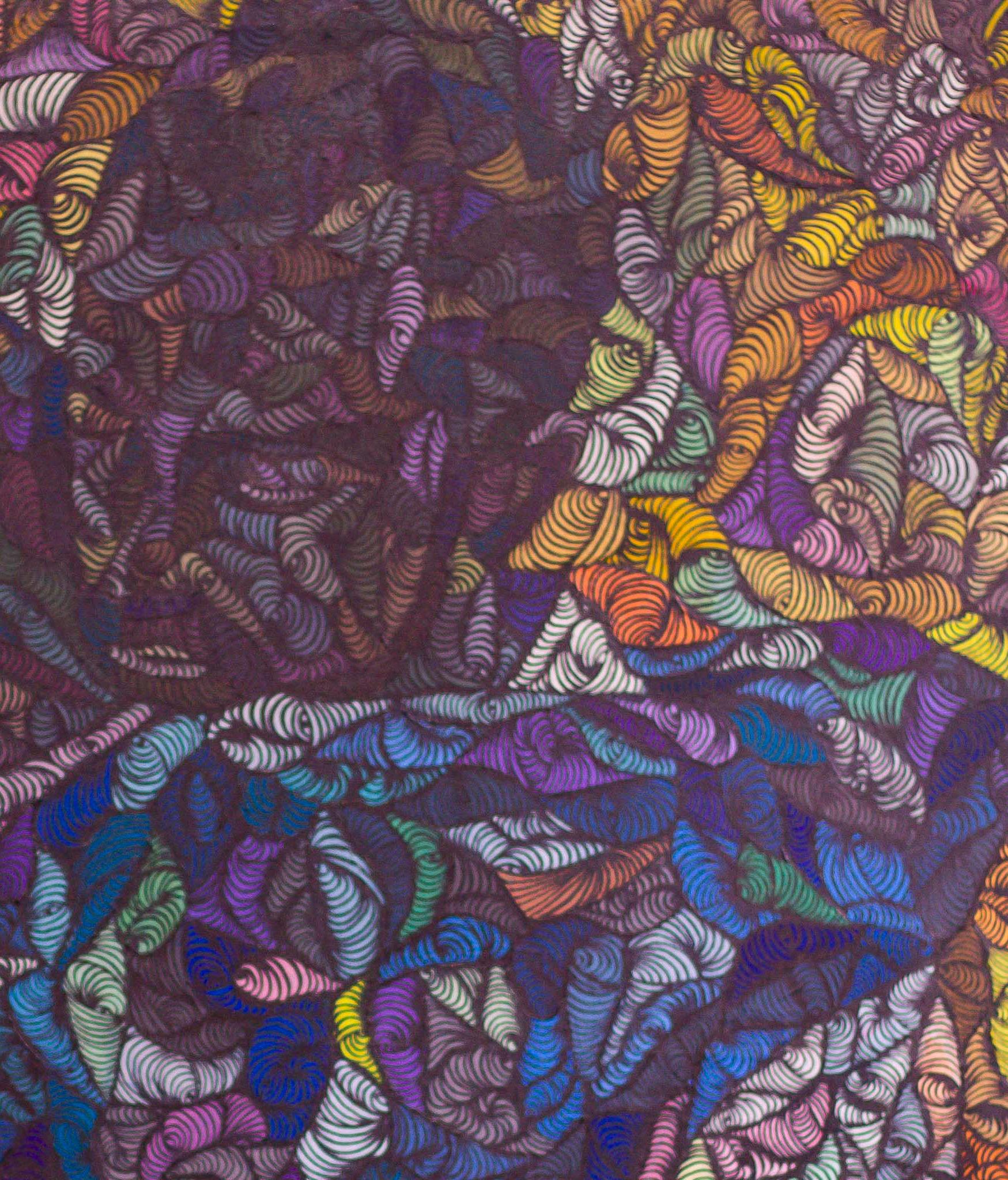 Il linguaggio dell'amore - 21° secolo, Contemporaneo, Figurativo, Collage acrilico, Abbracci - Painting Concettualismo di Oluwatobiloba Amusan