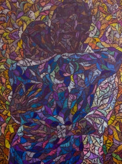 Love Language - 21. Jahrhundert, Contemporary, Figurativ, Acryl Collage, Umarmungen