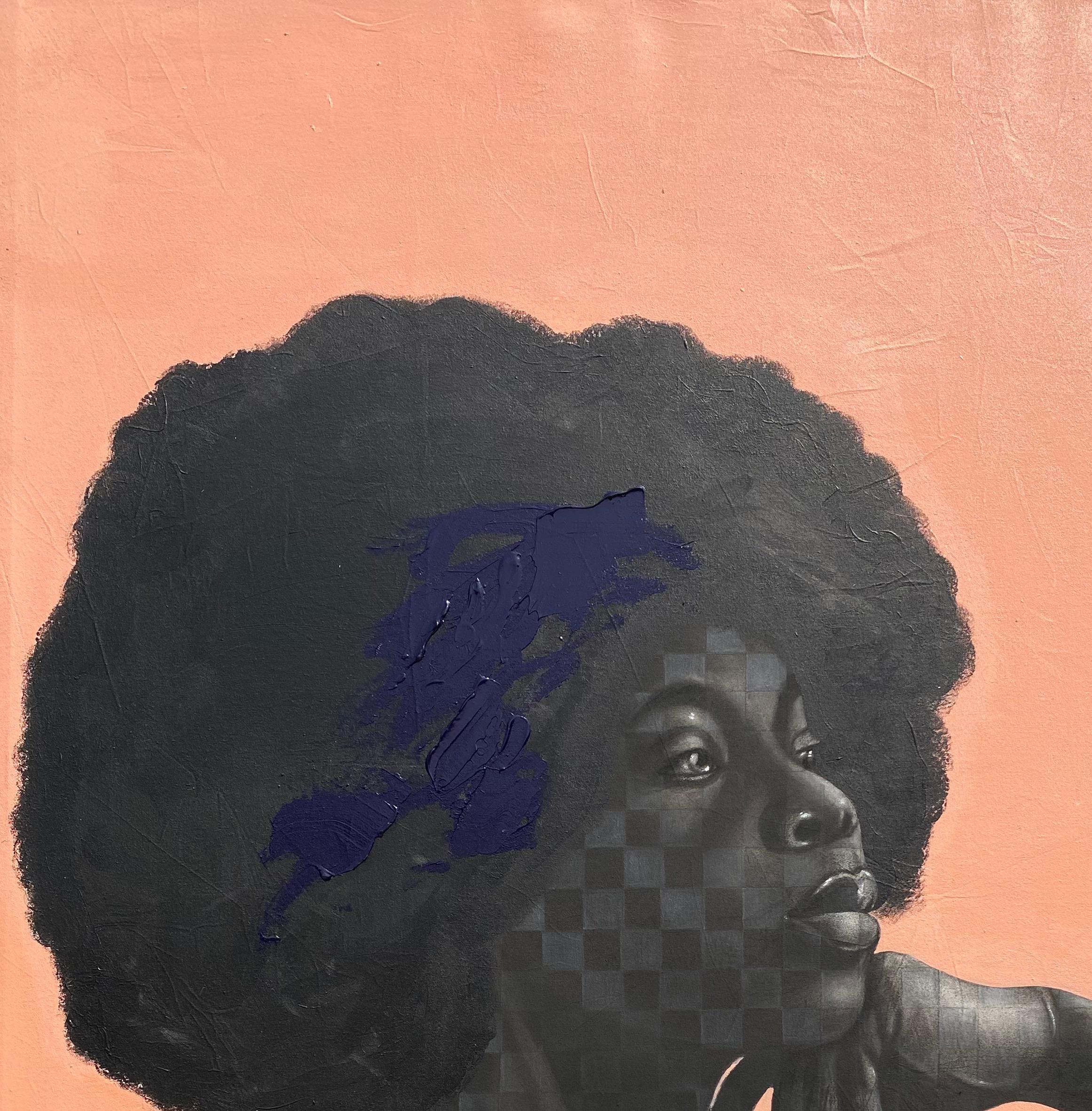 In Her - Contemporary Mixed Media Art by Oluwatosin Ogunniyi 