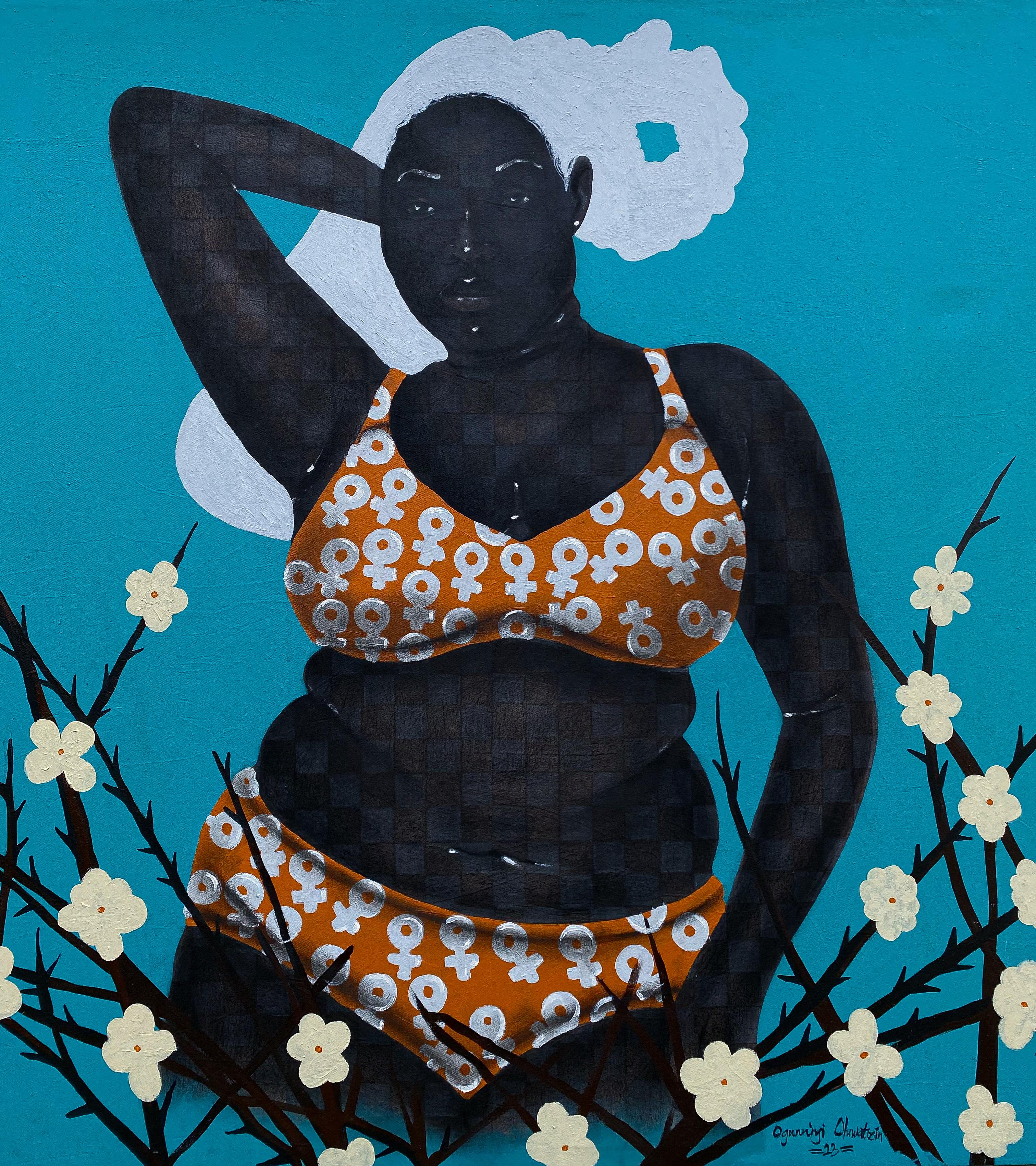 Nothing to be Ashamed of (Body Positivity) 1 - Mixed Media Art by Oluwatosin Ogunniyi 