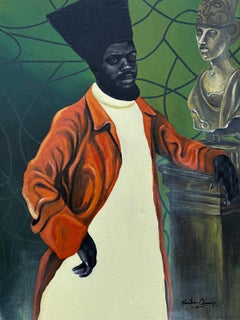 Tesoro - 21° secolo, Contemporaneo, Ritratto figurativo, Tecnica mista, Africa