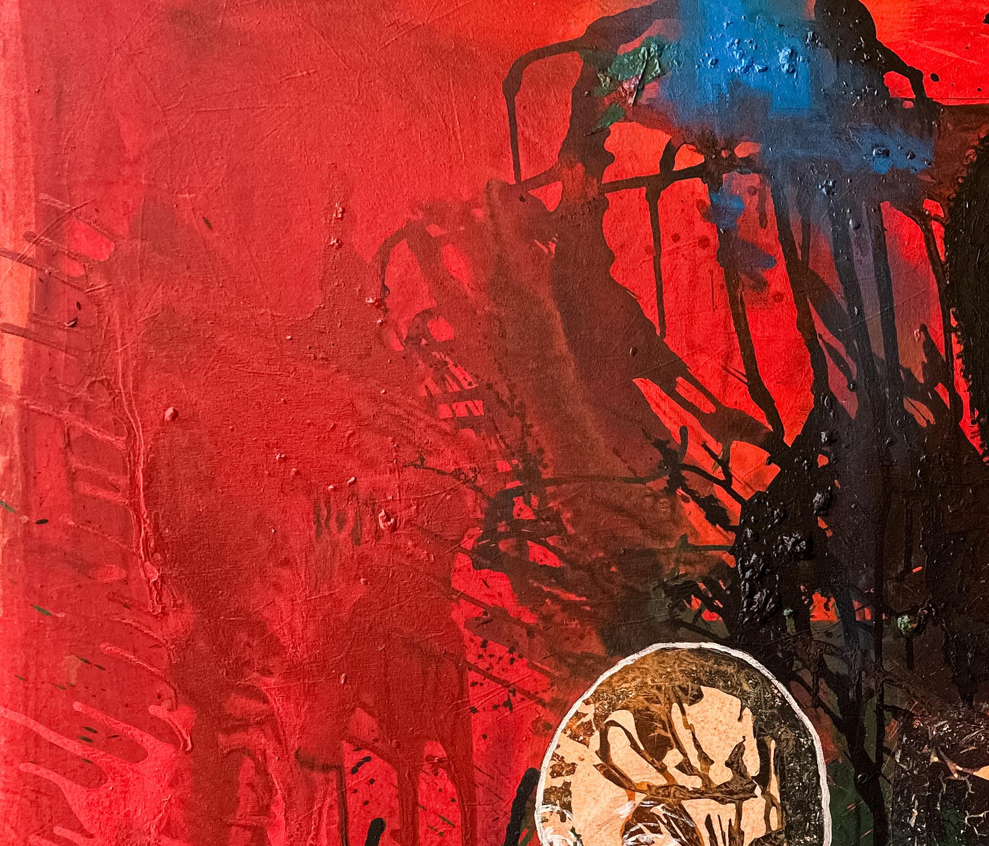 150 Years From Now 2 - Siglo XXI, Contemporáneo, Retrato Figurativo, Moderno - Painting de Oluwatosin Ogunniyi 