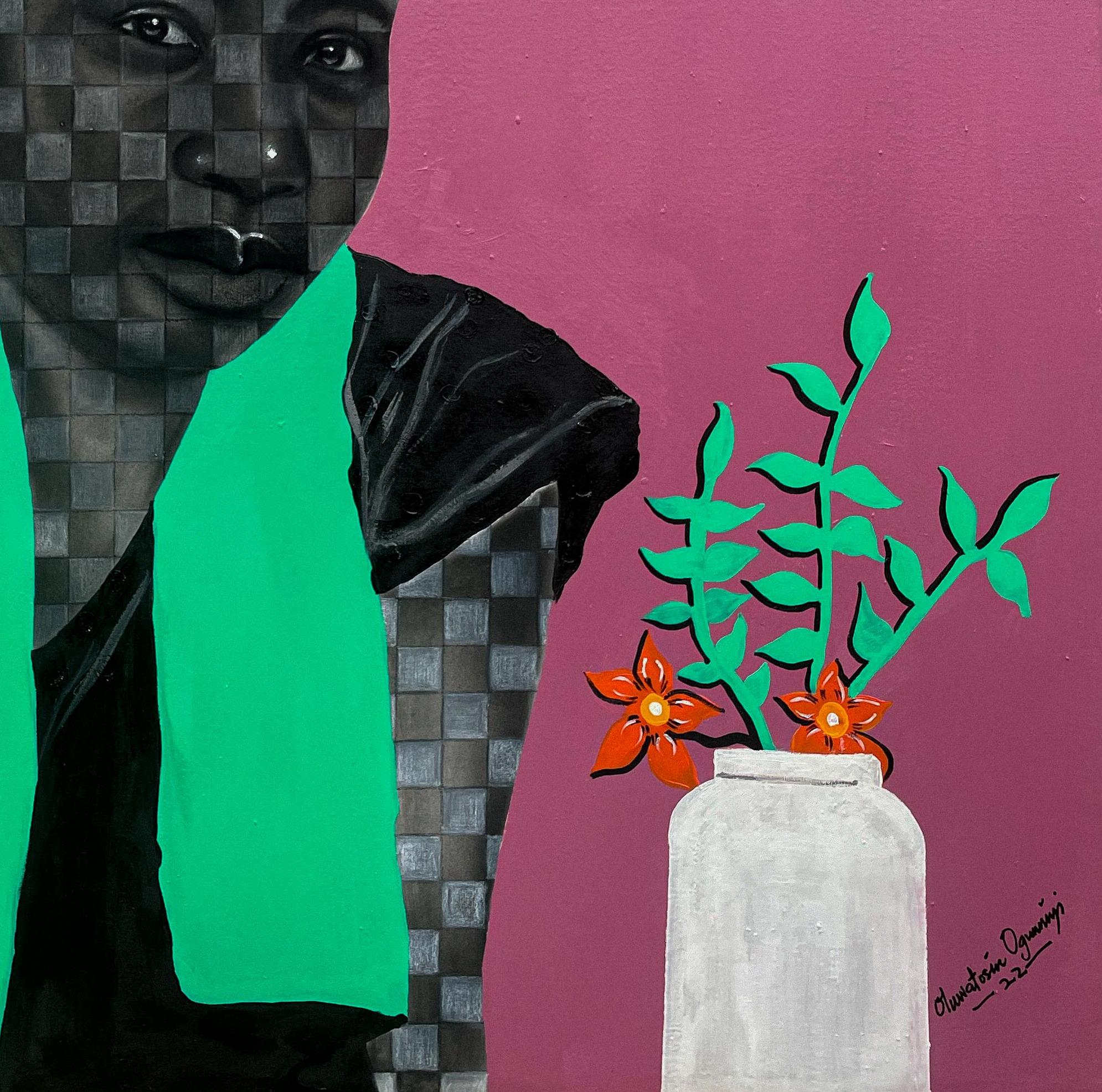 Expansive Potentials (Feminine Epidemic Series) - Contemporary Painting by Oluwatosin Ogunniyi 