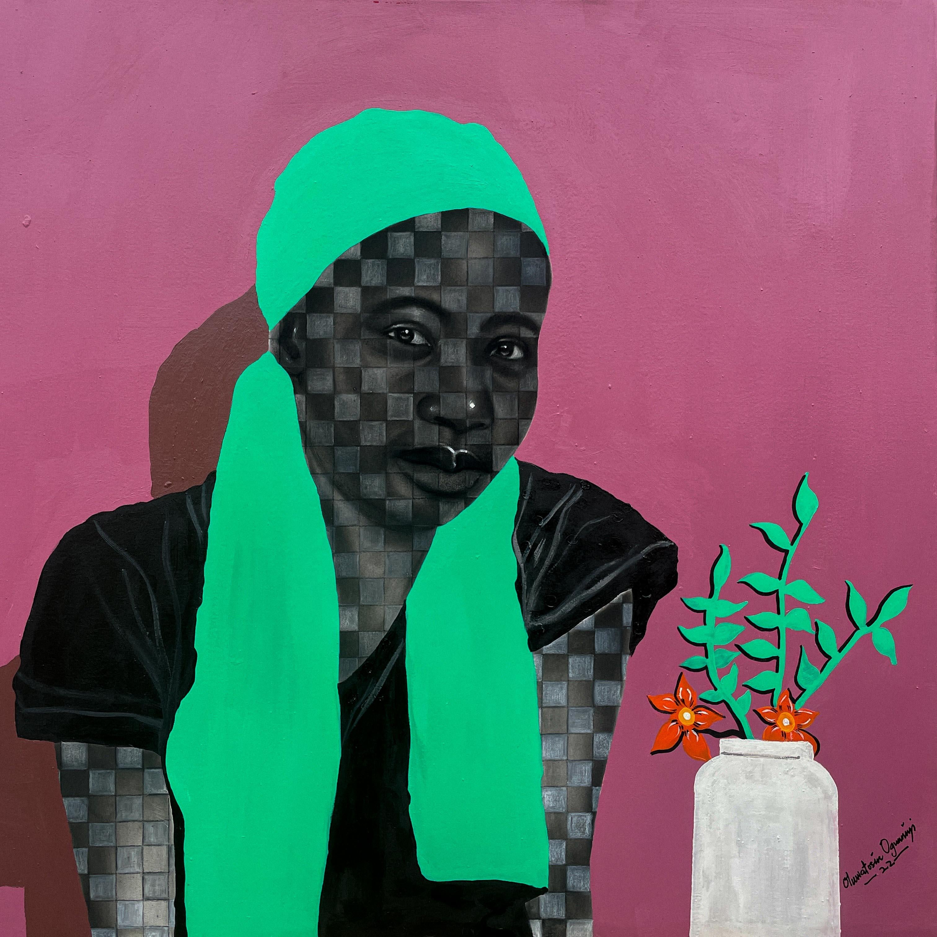 Oluwatosin Ogunniyi  Portrait Painting - Expansive Potentials (Feminine Epidemic Series)