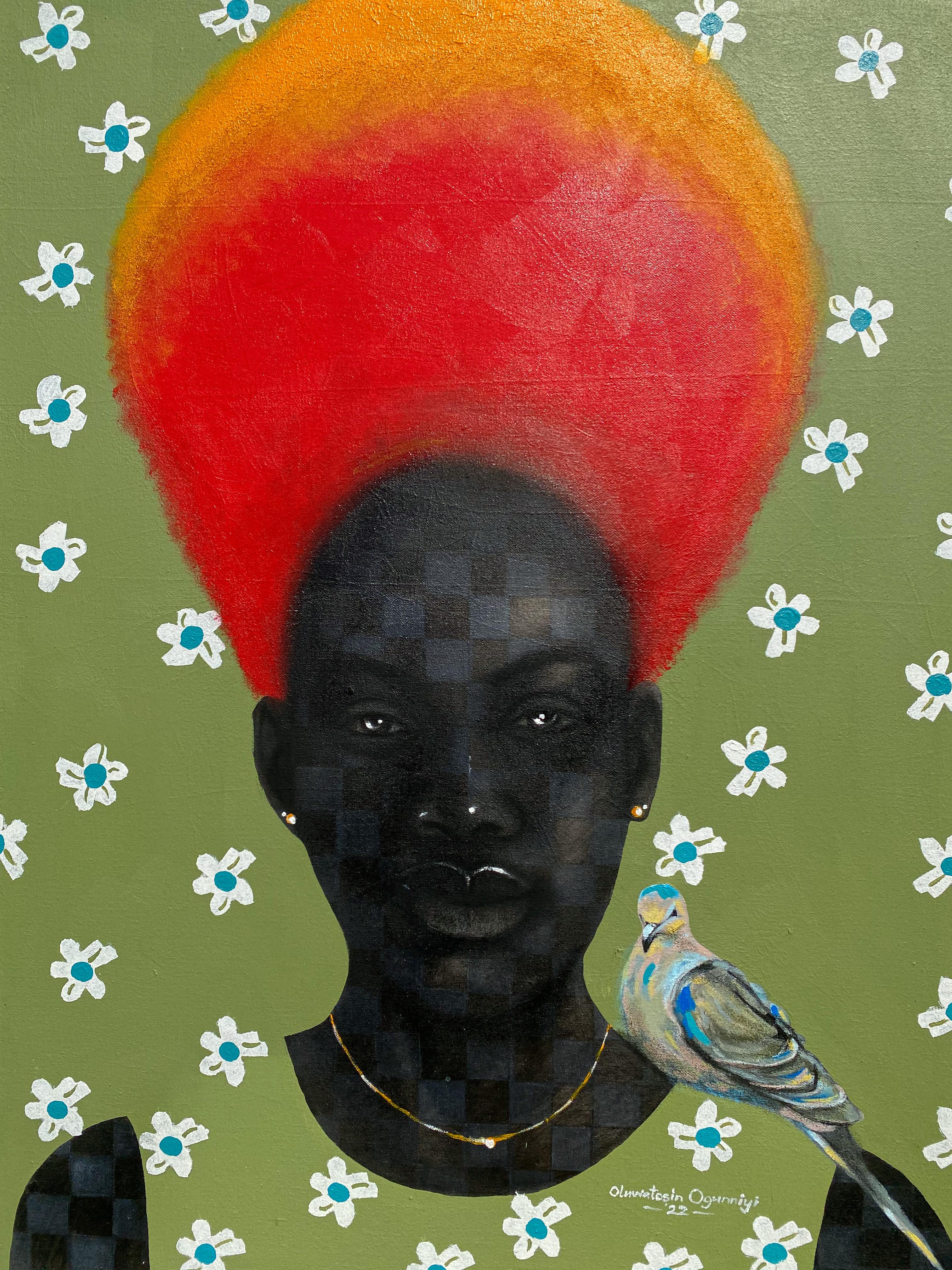 Oluwatosin Ogunniyi  Figurative Painting - First Love Yourself