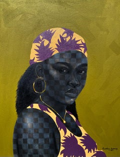 Pathfinder 3 - Siglo XXI, Contemporáneo, Retrato figurativo, Rostro de mujer negra