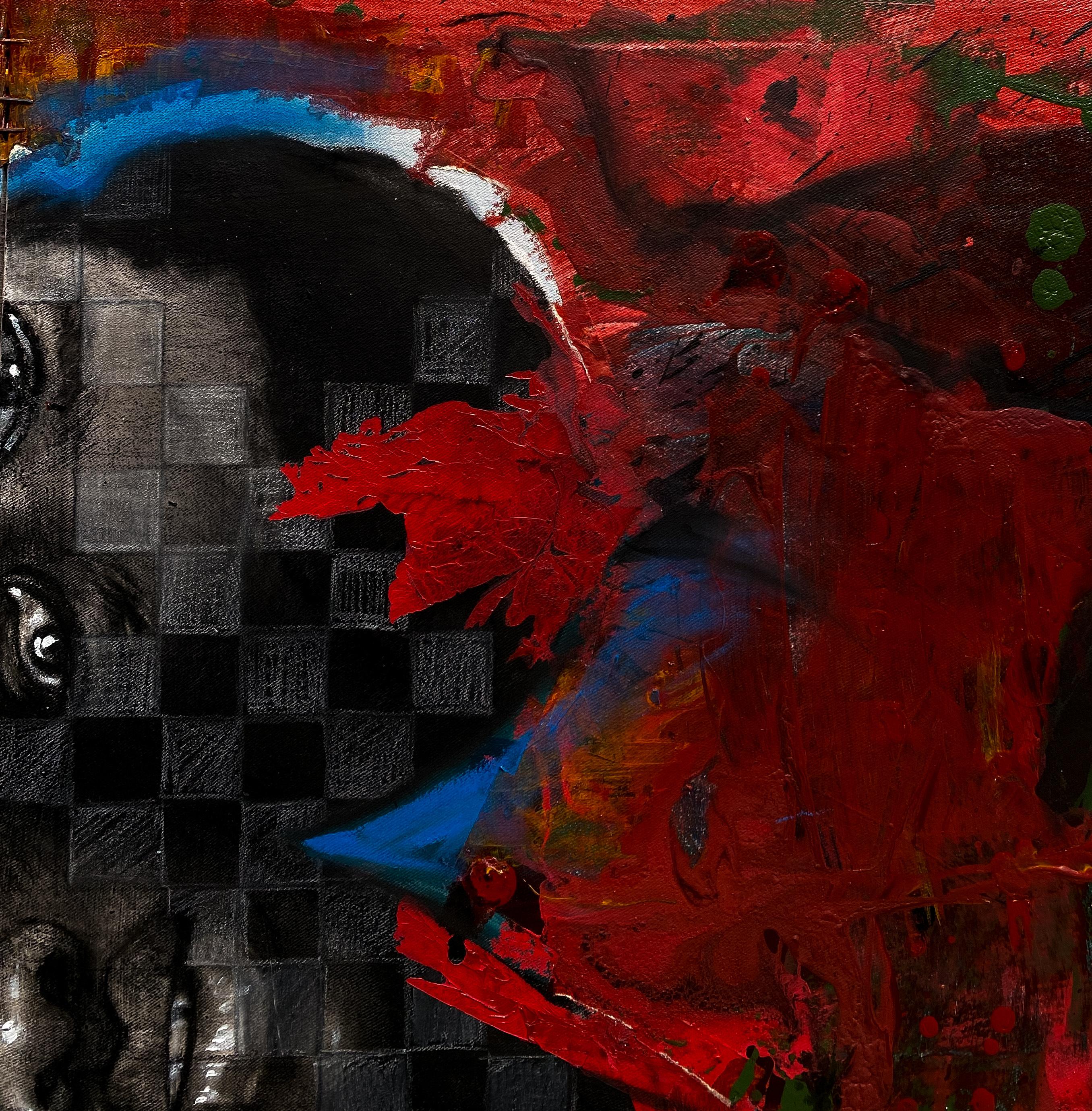 Oluwatosin Ogunniyi  Portrait Painting - Soul Brothers 2 -21st Century, Contemporary, Figurative Portrait, Modern, Africa