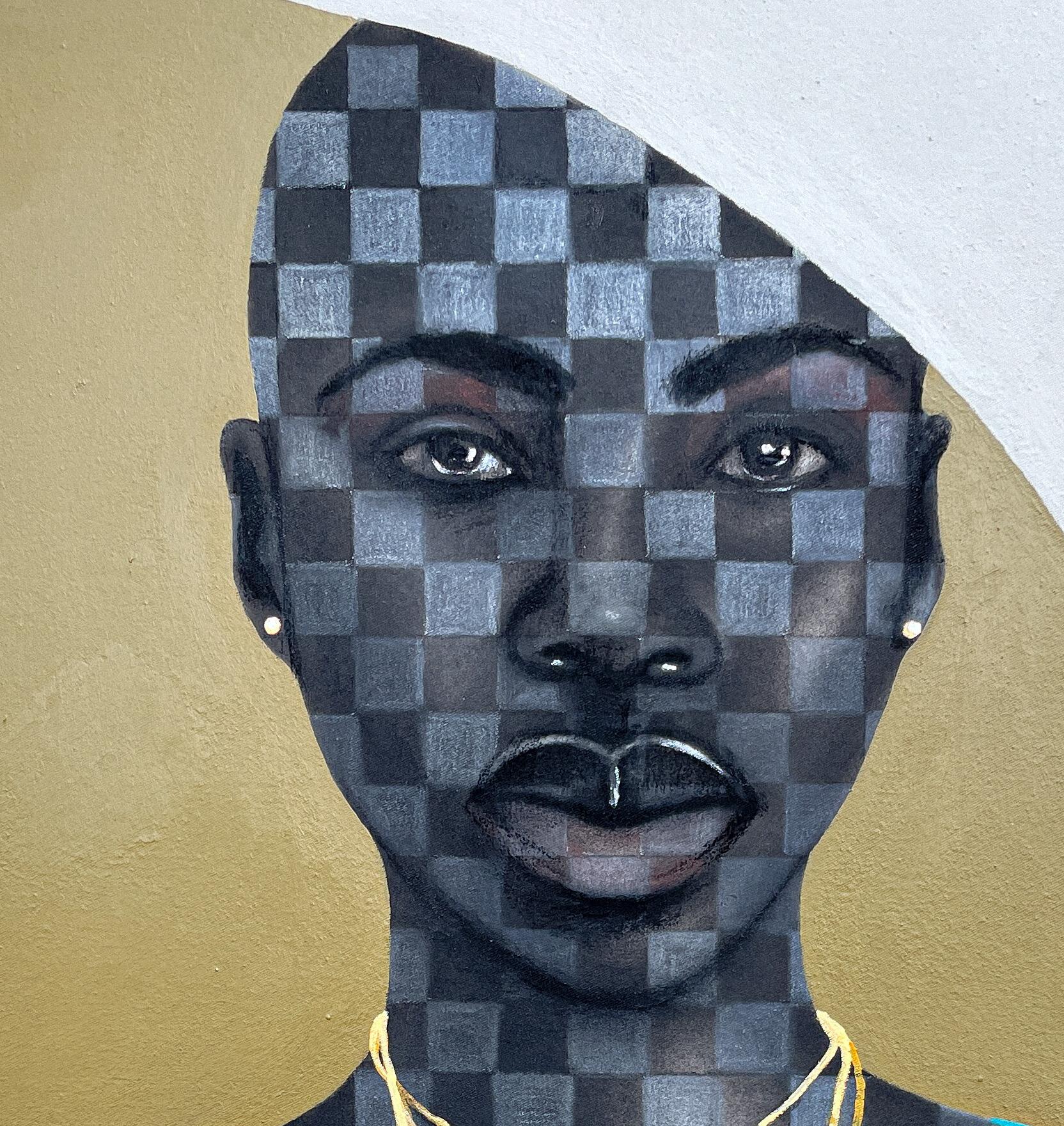 The Courageous Woman (Feminine Epidemic Series) - Painting by Oluwatosin Ogunniyi 