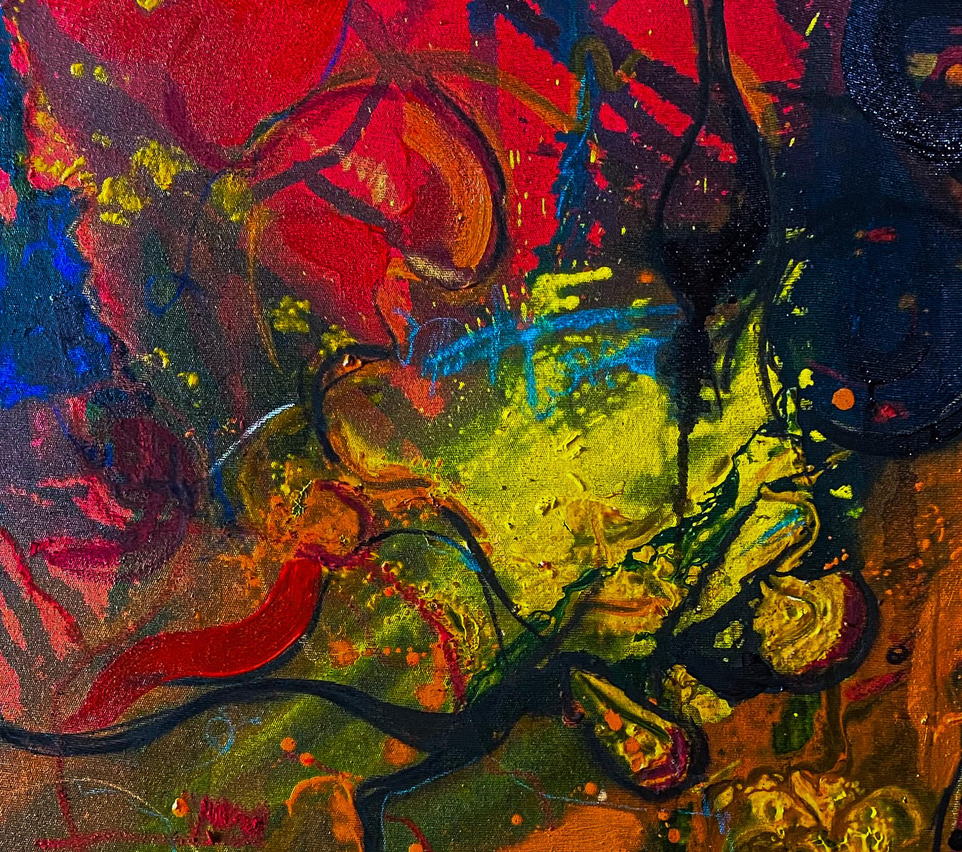 Senza titolo - 21° secolo, Contemporaneo, Astratto, Arte moderna, Colore, Acrilico - Painting di Oluwatosin Ogunniyi 