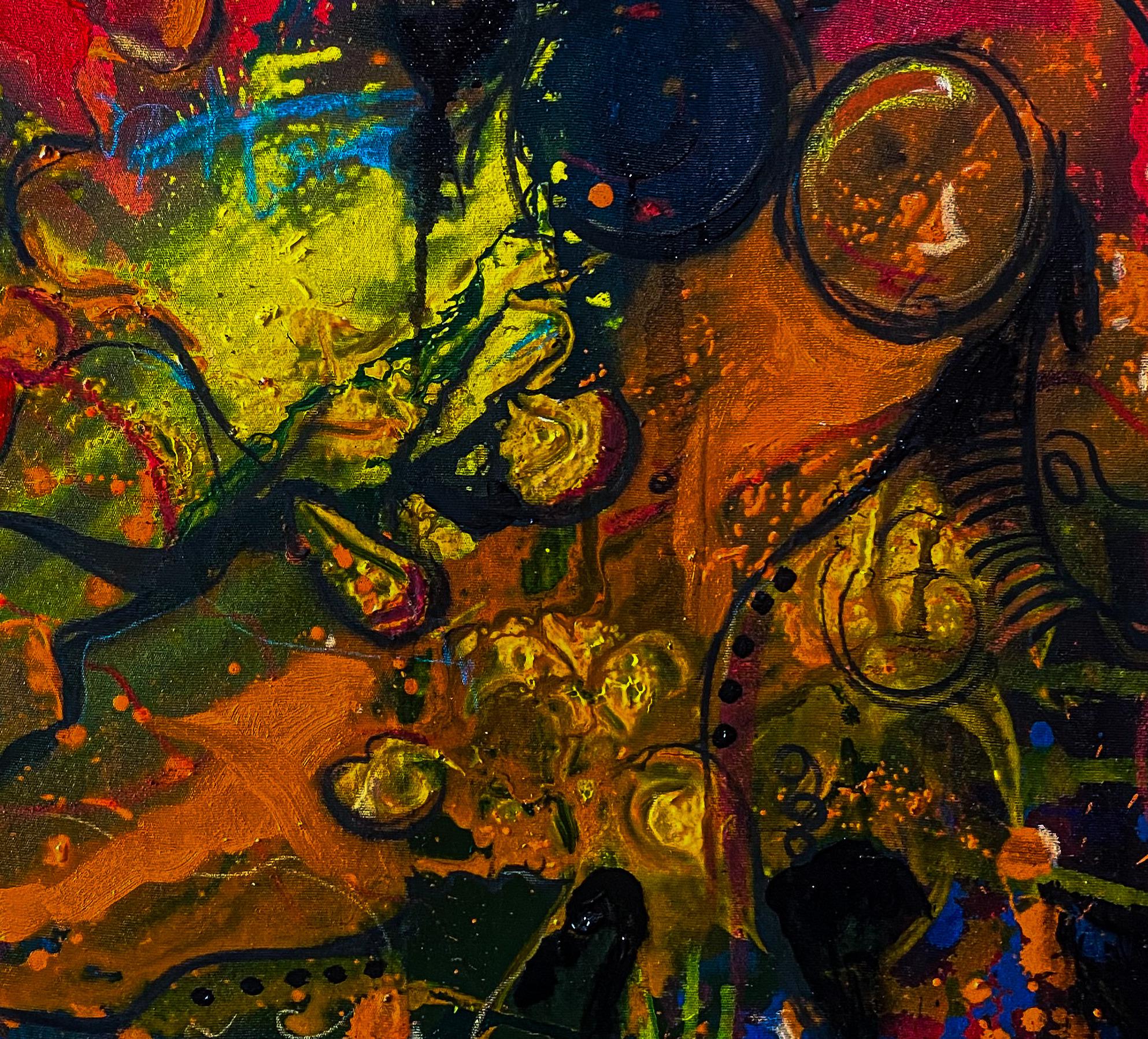 Senza titolo - 21° secolo, Contemporaneo, Astratto, Arte moderna, Colore, Acrilico in vendita 2