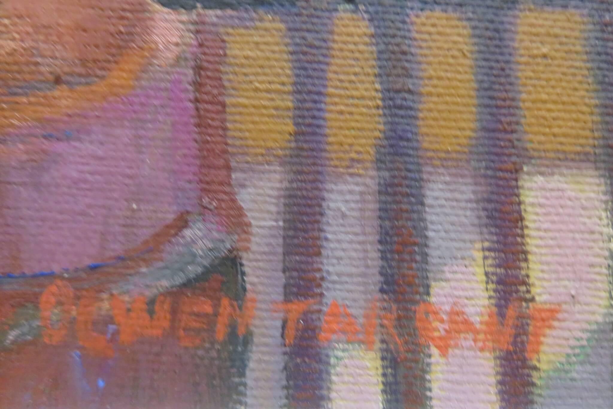 Spanische Landschaft auf Mallorca Original Ölgemälde - Olwen Tarrant ROI (Walisisch) im Angebot 4