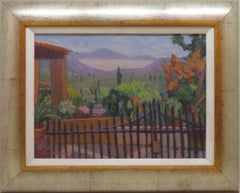 Paesaggio spagnolo di Maiorca Pittura ad olio originale - Olwen Tarrant ROI (Gallese)