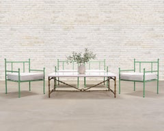 Oly Studio Gilded Iron Faux Bois Branch Diego Cocktail Table