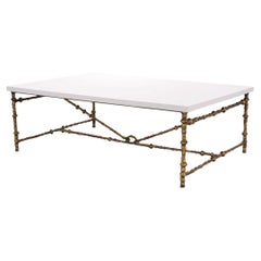 Oly Studio Gilded Iron Faux Bois Branch Diego Cocktail Table