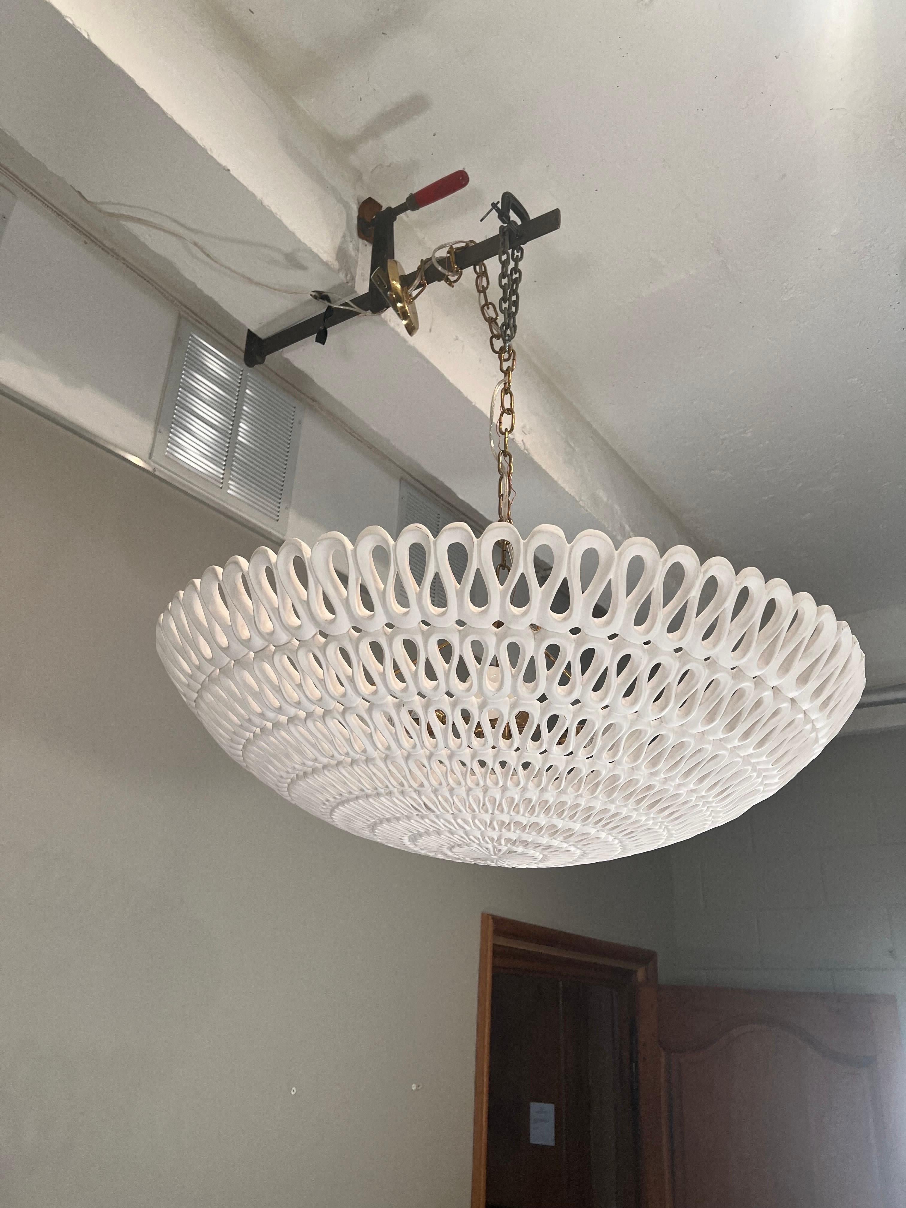 oly pipa bowl chandelier