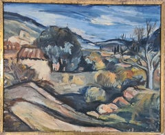Mid Century Fauvist Provencal Landscape, The Bastide at Signes. Oil on Canvas.