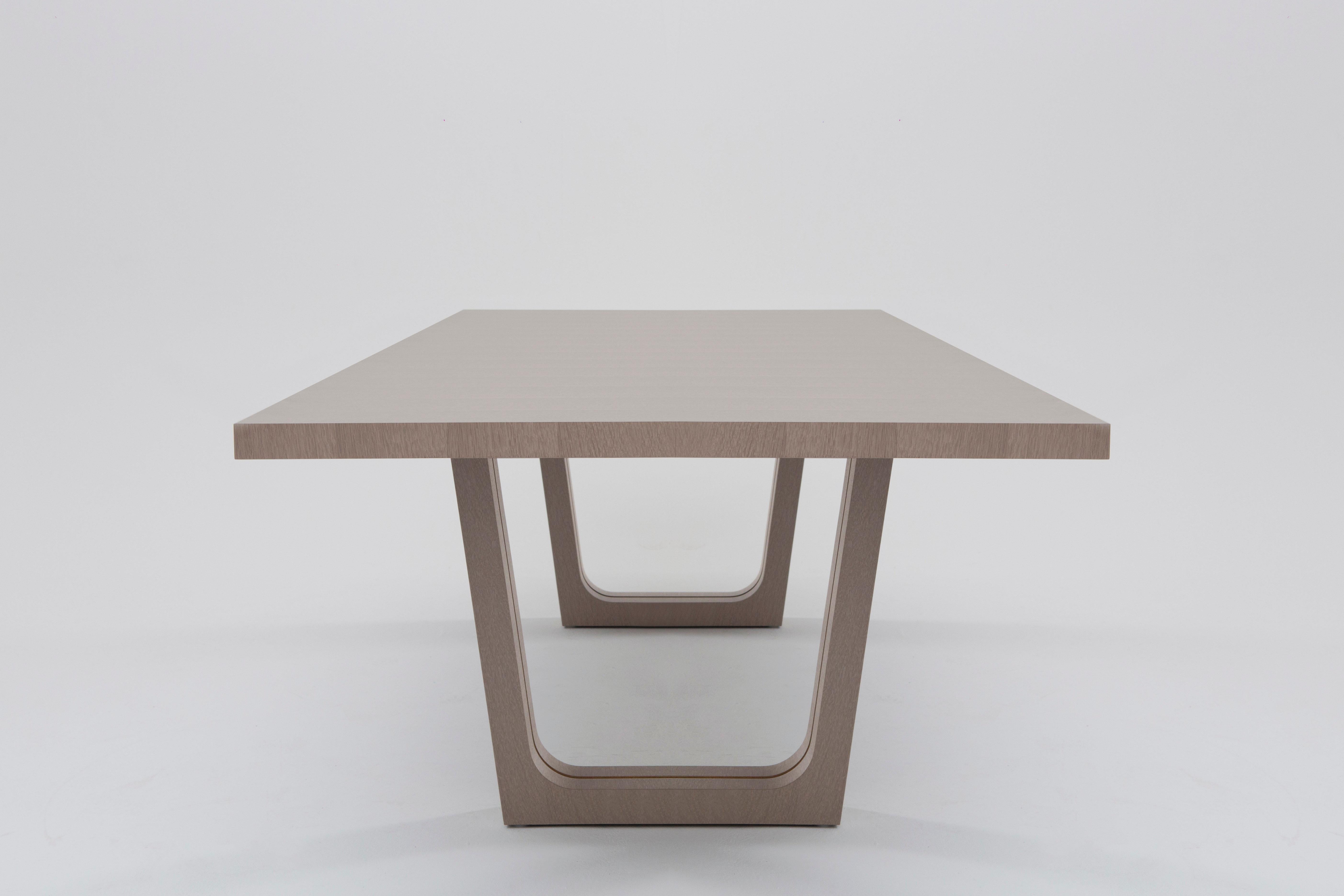 gray oak dining table
