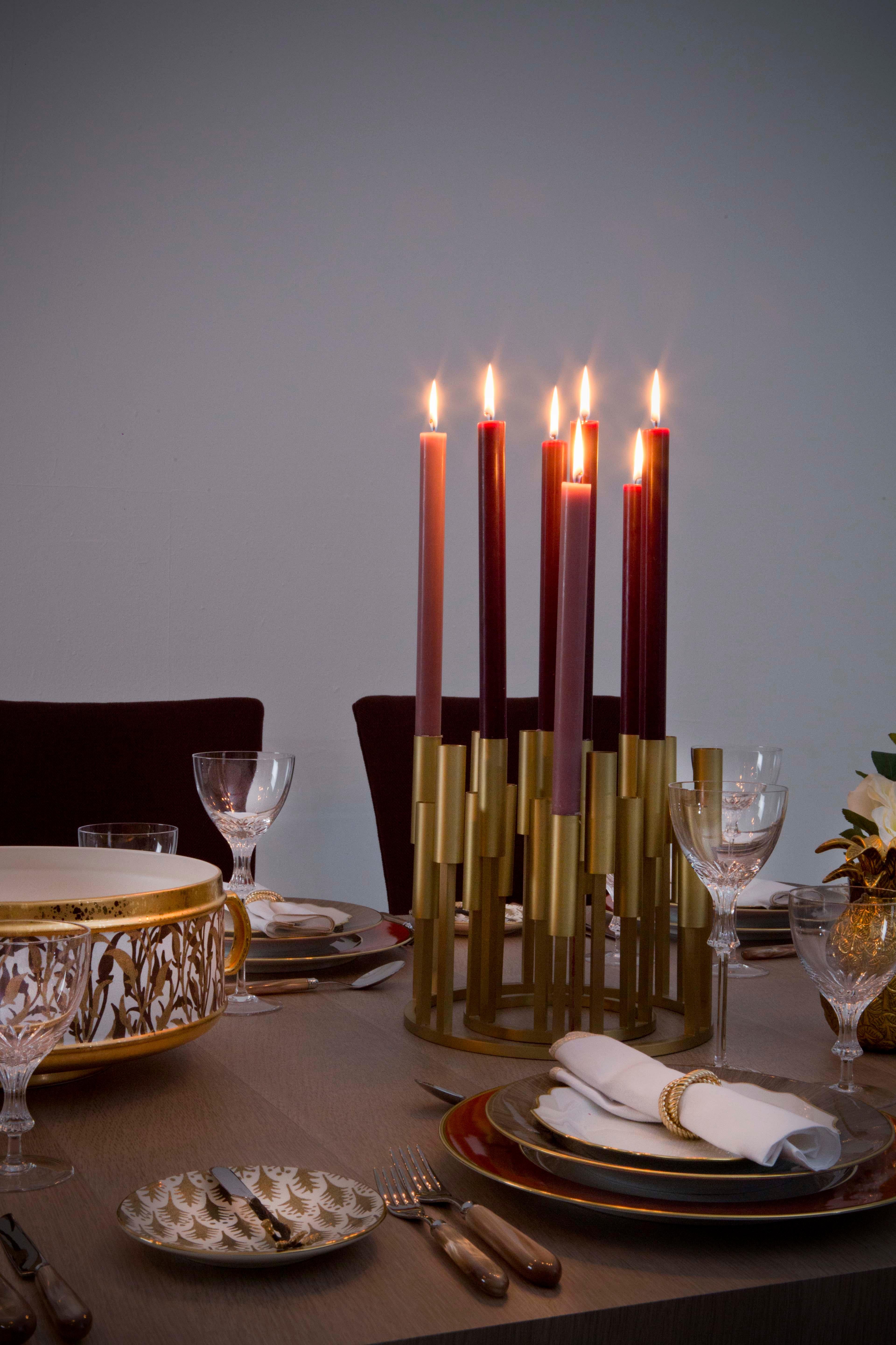 Brass Davidson's Modern, Rectangular Olympia Dining Table, in Matte Pale Grey Oak