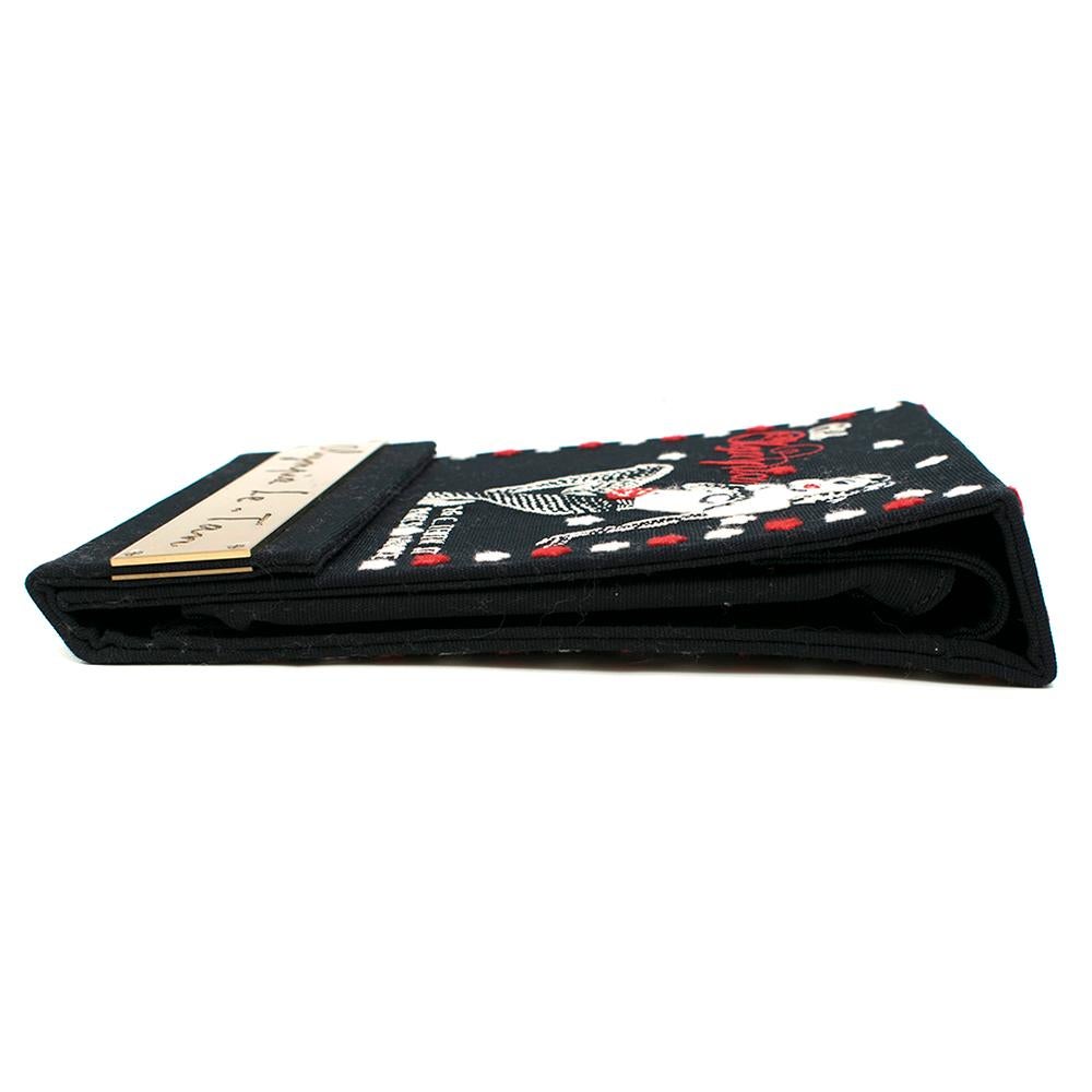 Olympia Le Tan Black Club Olympia Clutch Bag 3