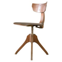Chaise de bureau Olympia Peter Behrens par AEG Belin vers 1920
