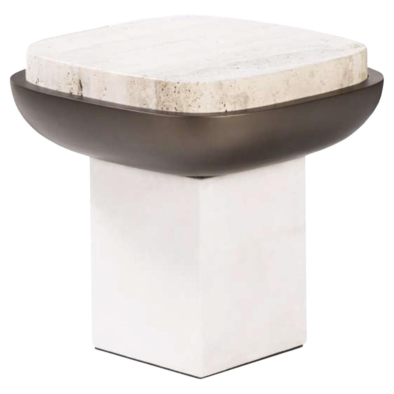Table d'appoint Olympia carrée de Stephane Parmentier x Giobagnara