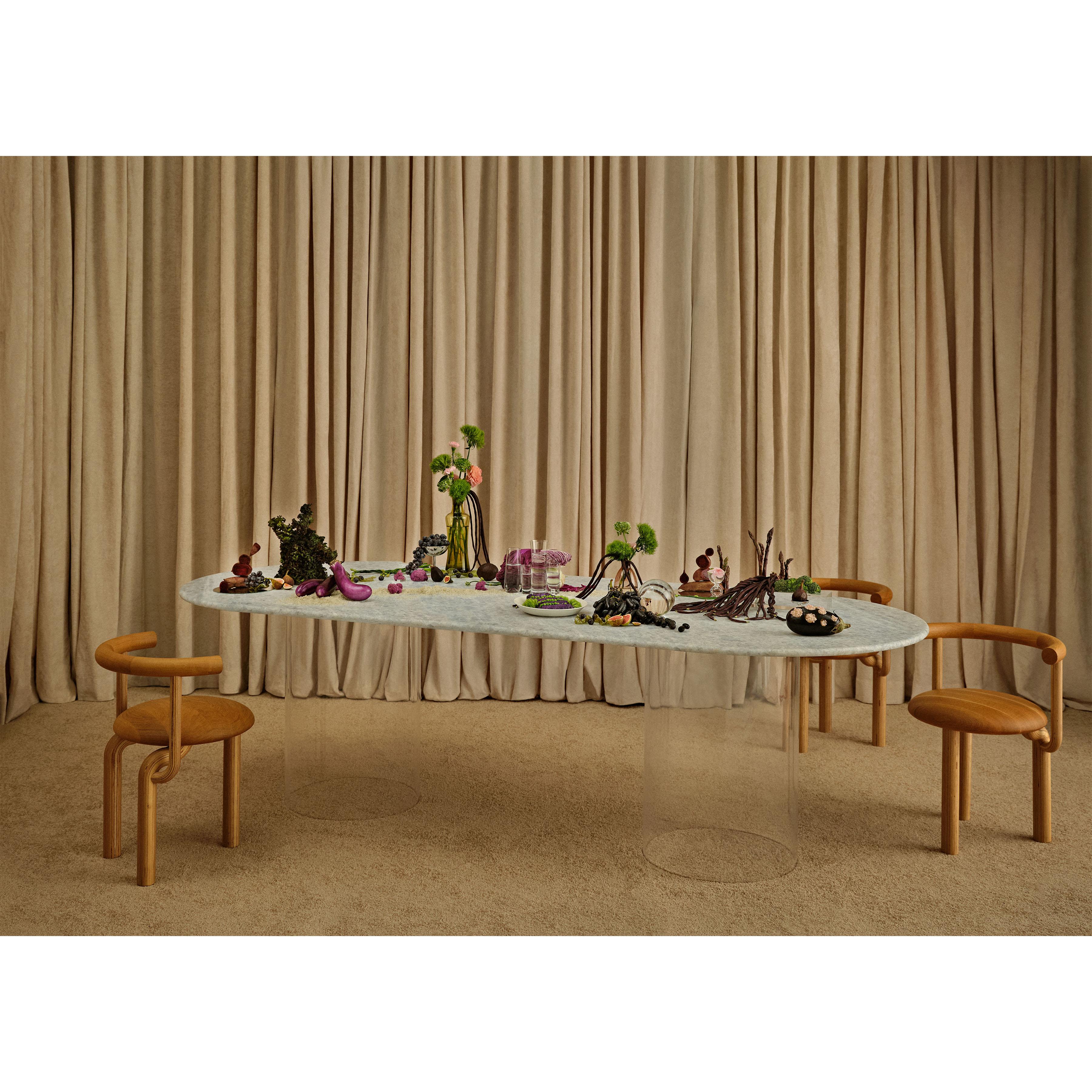 Olympia Stone Dining Table For Sale