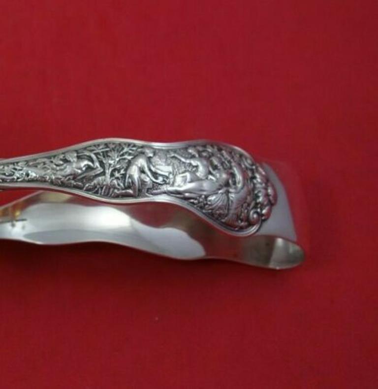Olympian by Tiffany & Co Sterling Silver Asparagus Serving Tong GW BC In Excellent Condition In Big Bend, WI