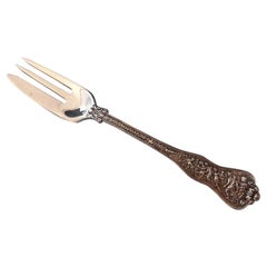 Fourchette à caviar à 3 dents ancienne en argent sterling Olympian par Tiffany & Co