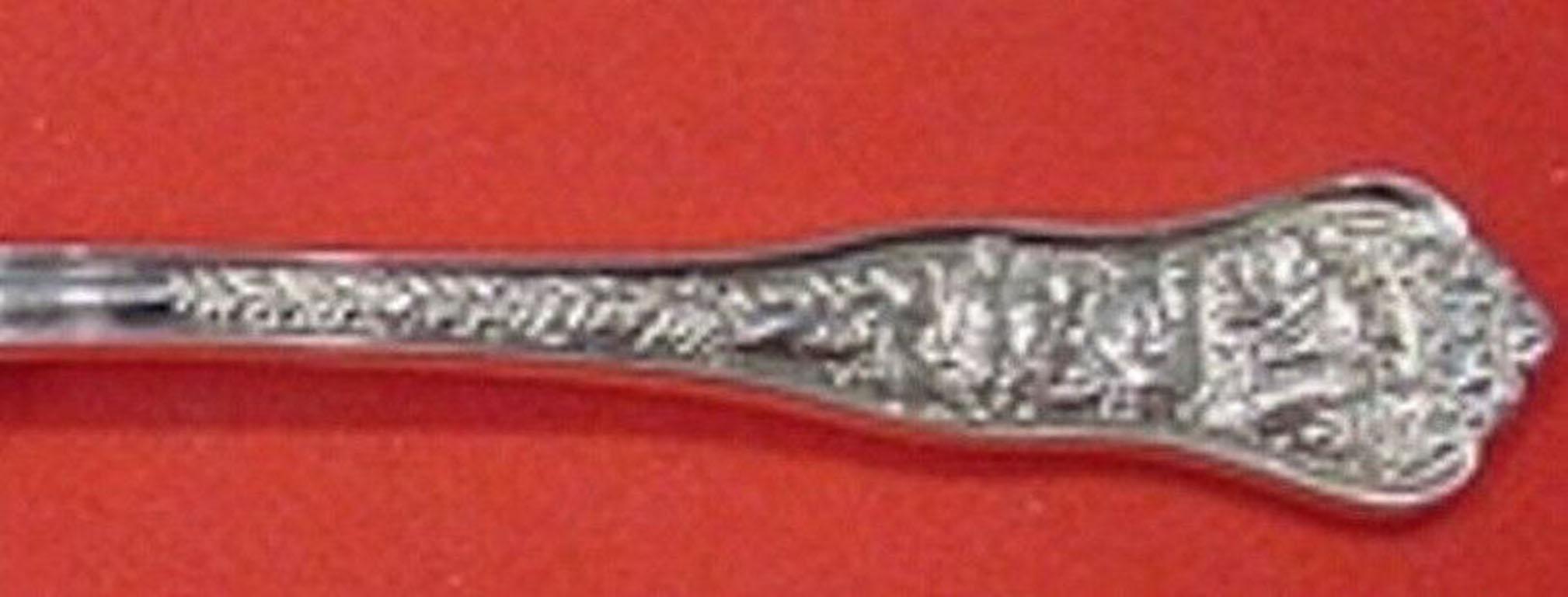 Löffel aus Sterlingsilber, 4 1/4 Zoll, mit dem Motiv Olympian von Tiffany & Co. Es wurde nicht monogrammiert und befindet sich in einem ausgezeichneten Zustand.

100%ige Zufriedenheit garantiert!
