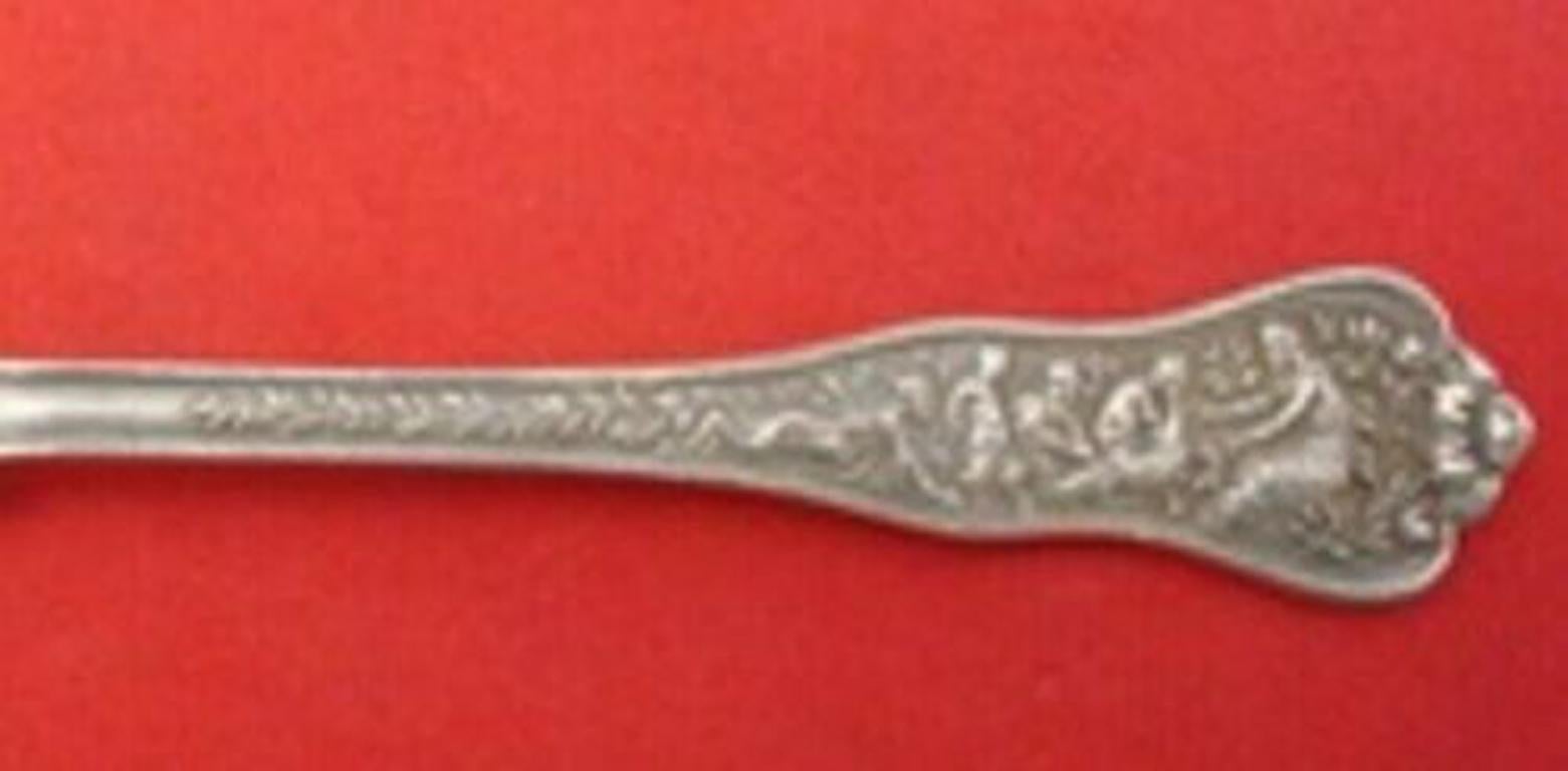 Sterling silver demitasse spoon gold washed 4 1/4