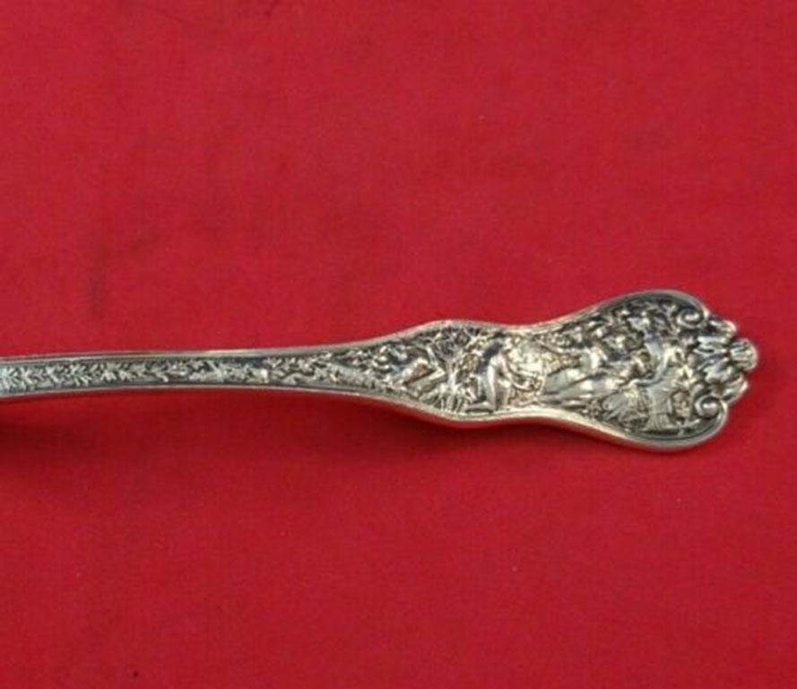 Olympian von Tiffany & Co. Antike geraffte antike Fischserviergabel aus Sterlingsilber im Zustand „Hervorragend“ in Big Bend, WI
