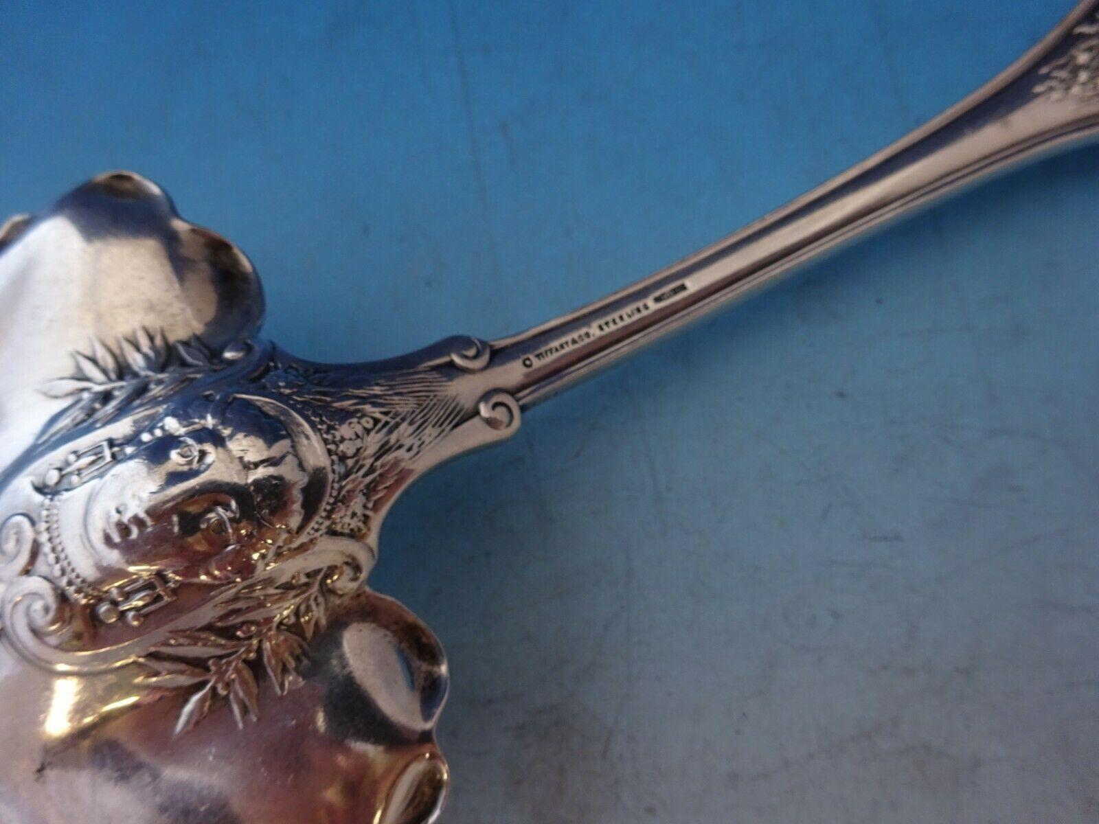 Olympian von Tiffany & Co. Antike geraffte antike Fischserviergabel aus Sterlingsilber 4