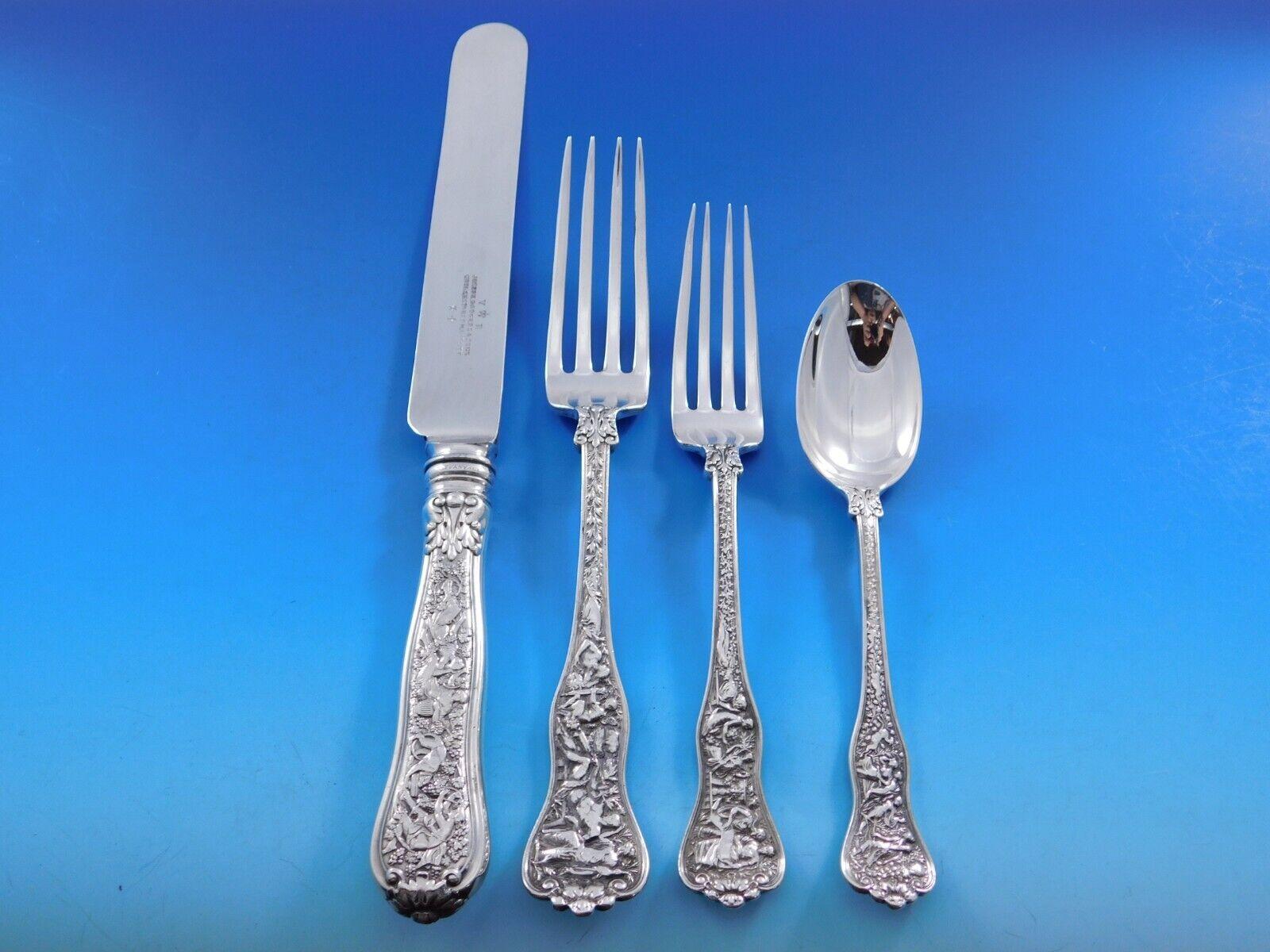 Olympian von Tiffany & Co Sterlingsilber-Besteck-Set 12 Service 139 Teile Abendessen, Olympian im Zustand „Hervorragend“ im Angebot in Big Bend, WI