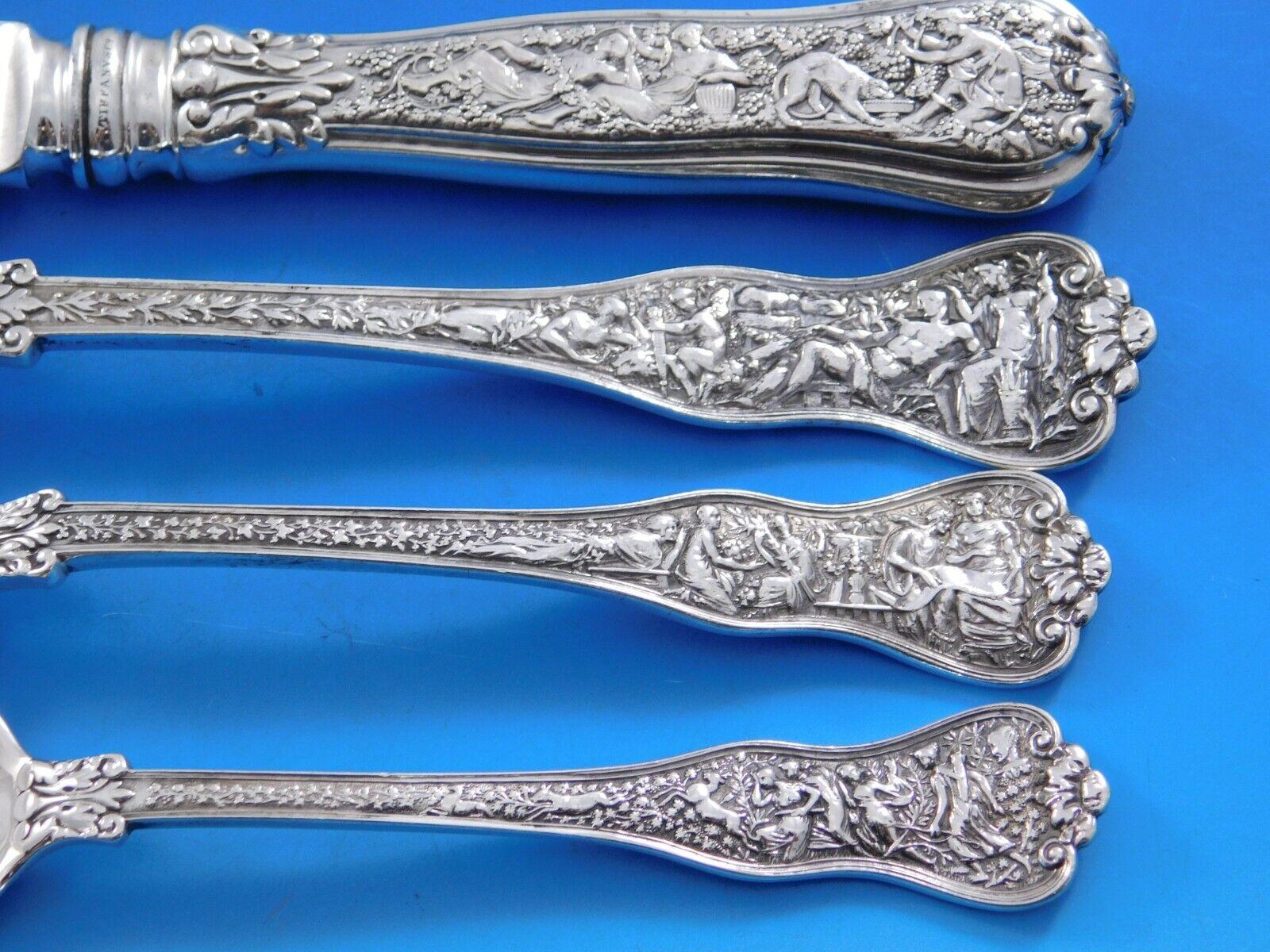 Olympian von Tiffany & Co Sterlingsilber-Besteck-Set 12 Service 139 Teile Abendessen, Olympian (19. Jahrhundert) im Angebot