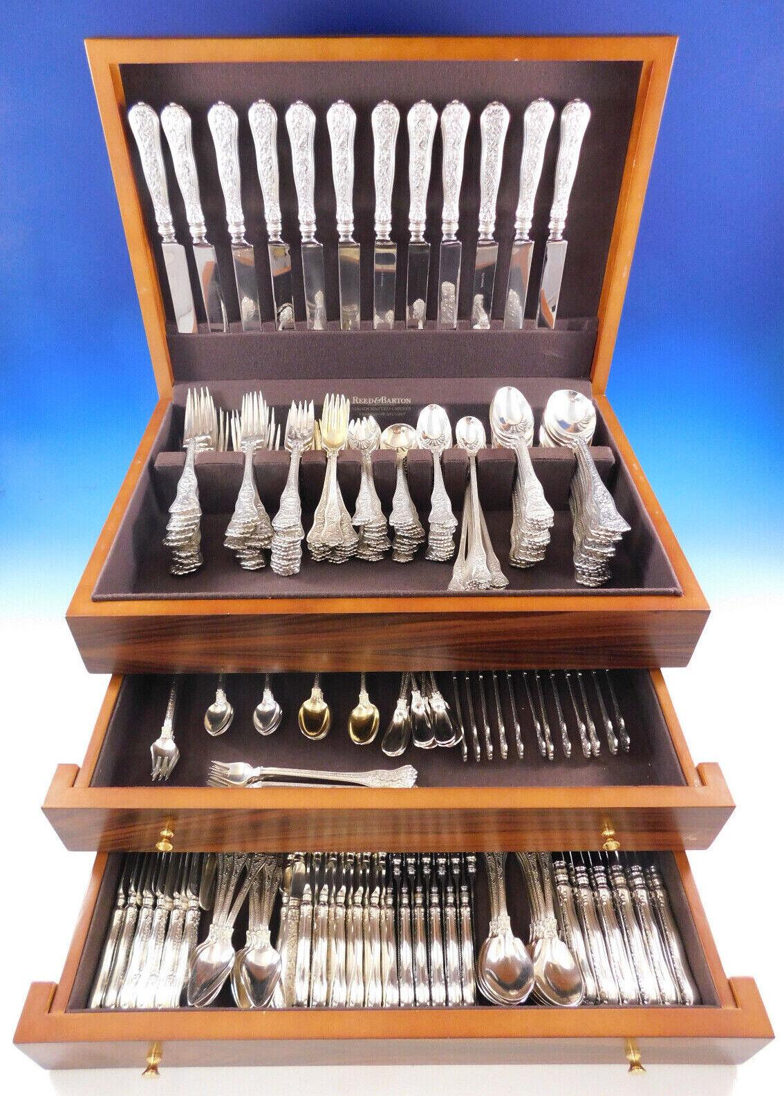 Olympian by Tiffany and Co Sterling Silver Flatware Set 12 Service 264 Pc Dinner In Excellent Condition In Big Bend, WI