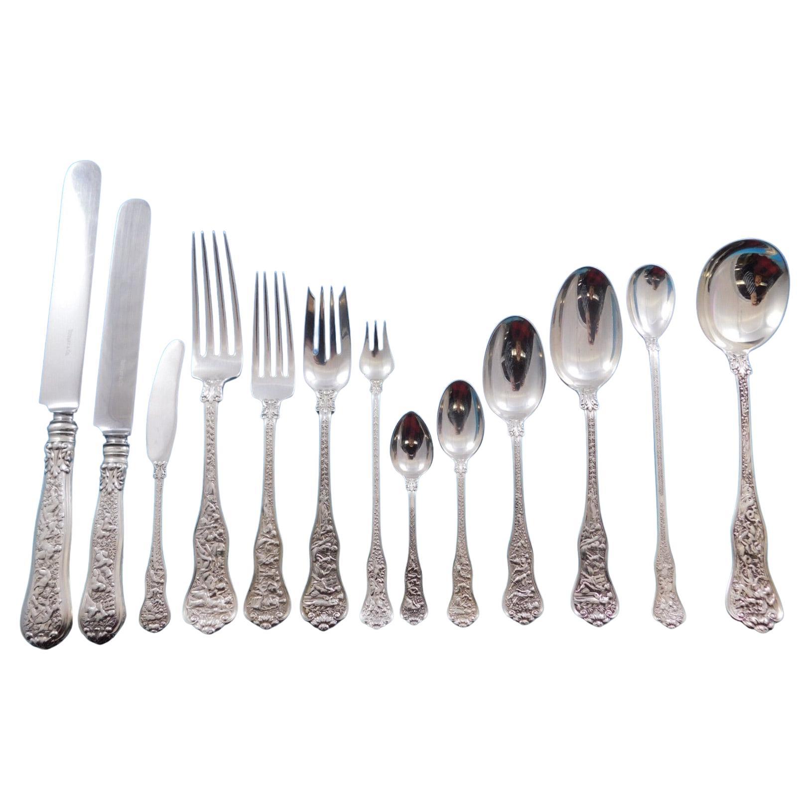 Olympian by Tiffany and Co Sterling Silver Flatware Set 12 Service 279 pc Dinner