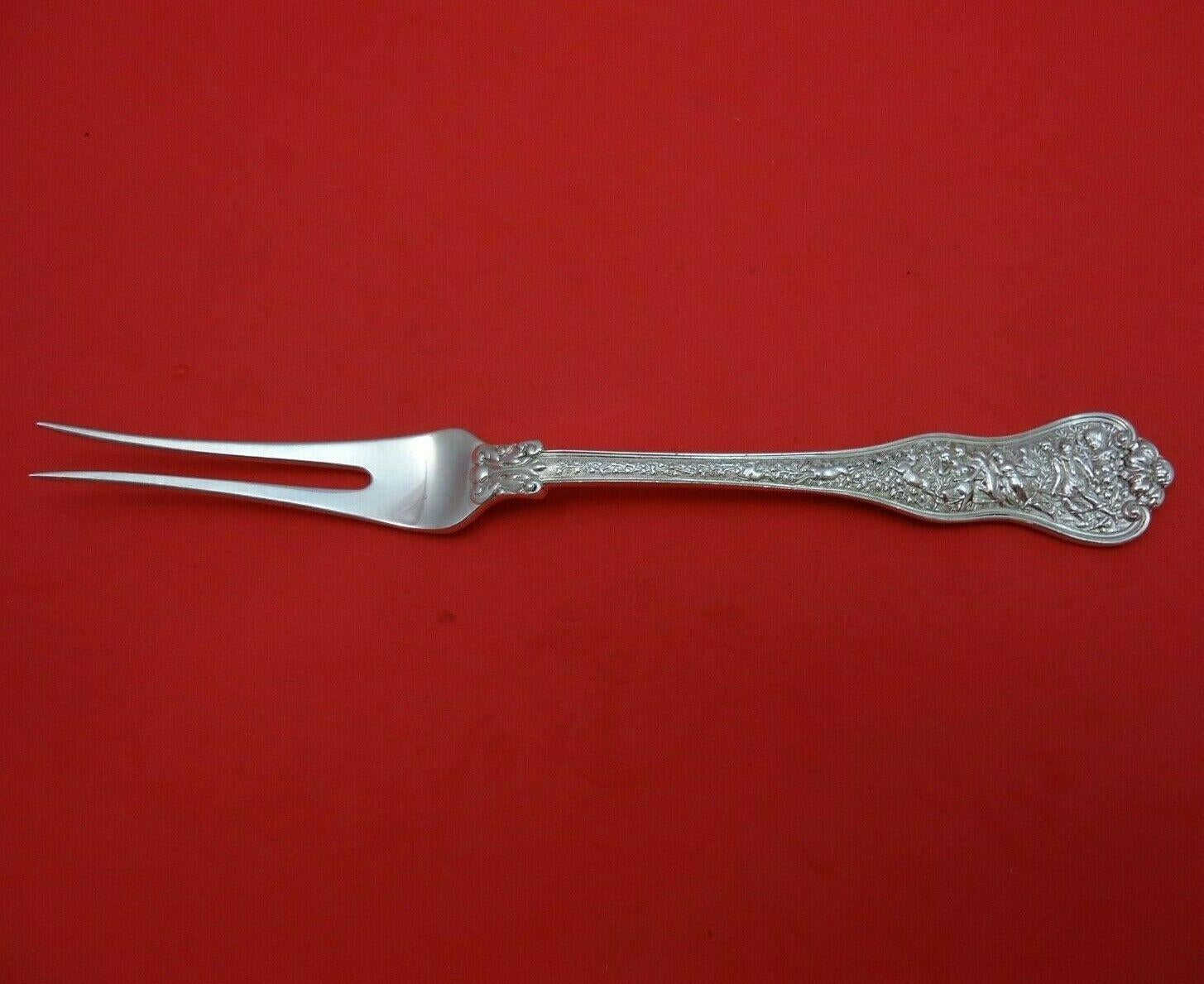 Sterling silver fruit fork 2-tine 6 1/4