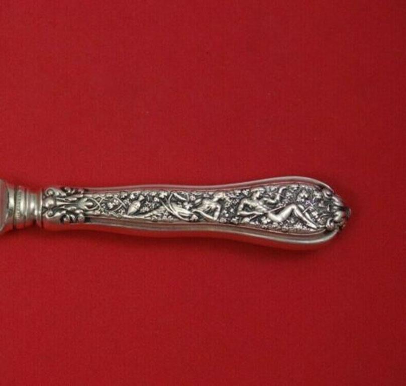Sterling silver hollow handle with silverplate serrated blade fruit knife 7